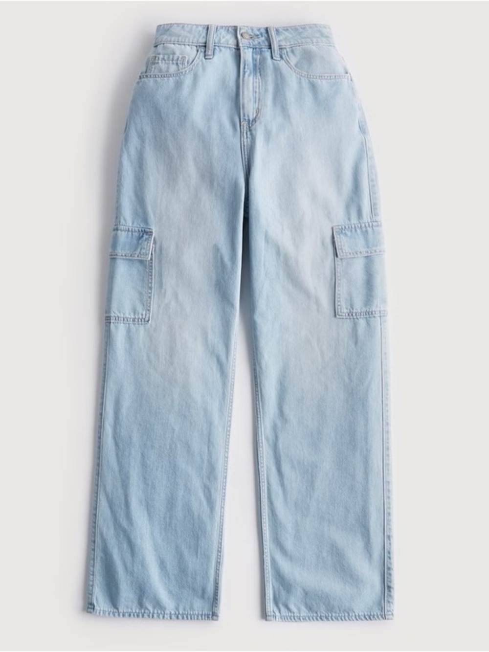 Hollister Highest Rise Vintage Baggy Jeans in Light Wash
